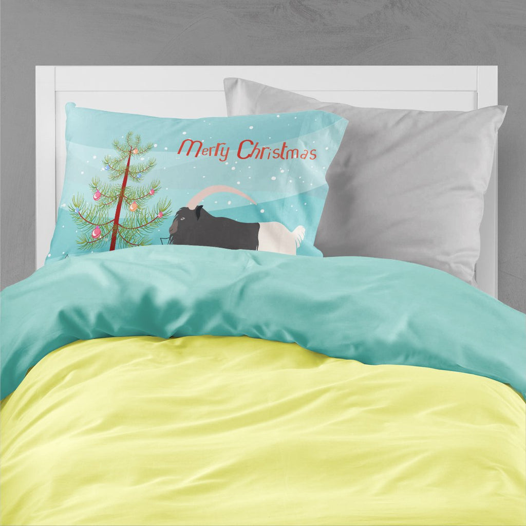 Welsh Black-Necked Goat Christmas Standard Pillowcase Lightweight Super Soft Easy Care Decorative Artwork Pillowcase, Standard