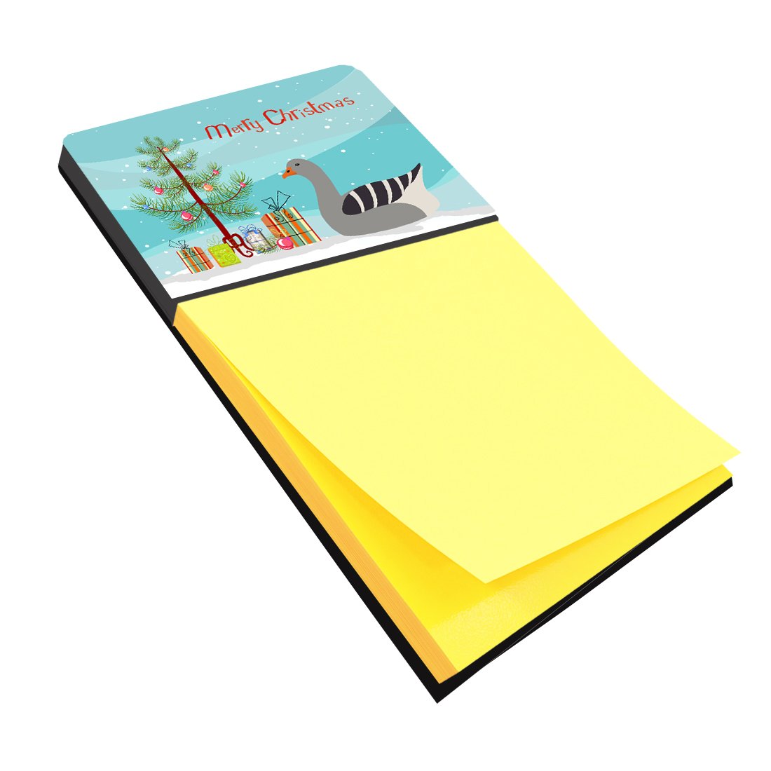Pilgrim Goose Christmas Watercolor Sticky Note Holder Refillable Dispenser Desk Accessory 3x3 Pad Gift