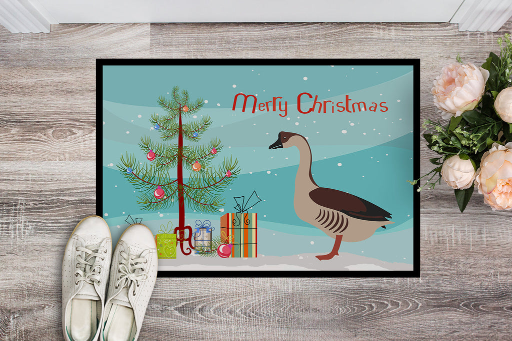 Chinese Goose Christmas Doormat Indoor Outdoor 24H X 36W Front Door Mat Rugs for Entryway, Non Slip Washable Low Pile,