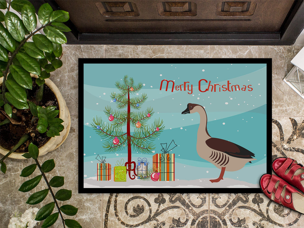 Chinese Goose Christmas Doormat Indoor Outdoor 18H X 27W Front Door Mat Rugs for Entryway, Non Slip Washable