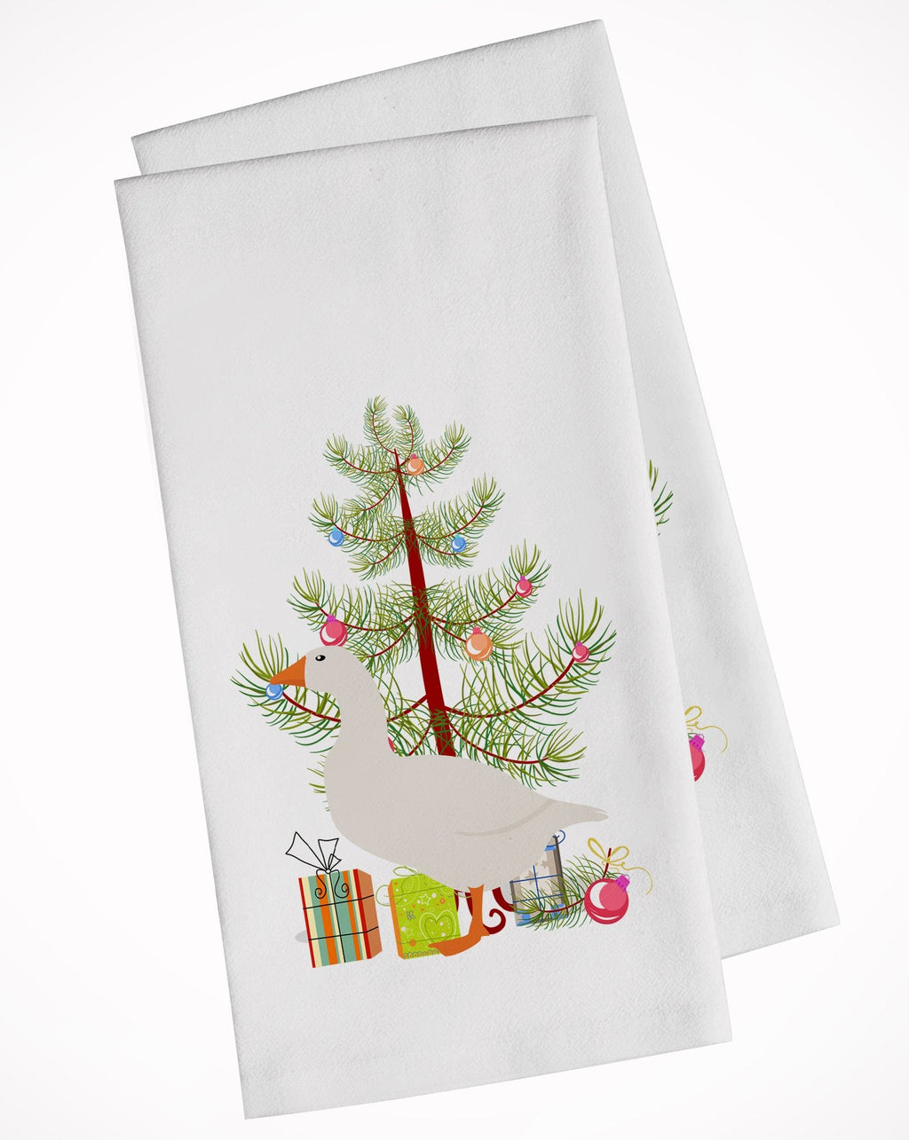 Shire Horse Christmas Kitchen Towel Set of 2 White Dish Towels Decorative Bathroom Hand towel for Hand, Face, Hair, Yoga, Tea, Dishcloth, 19 X 28", White