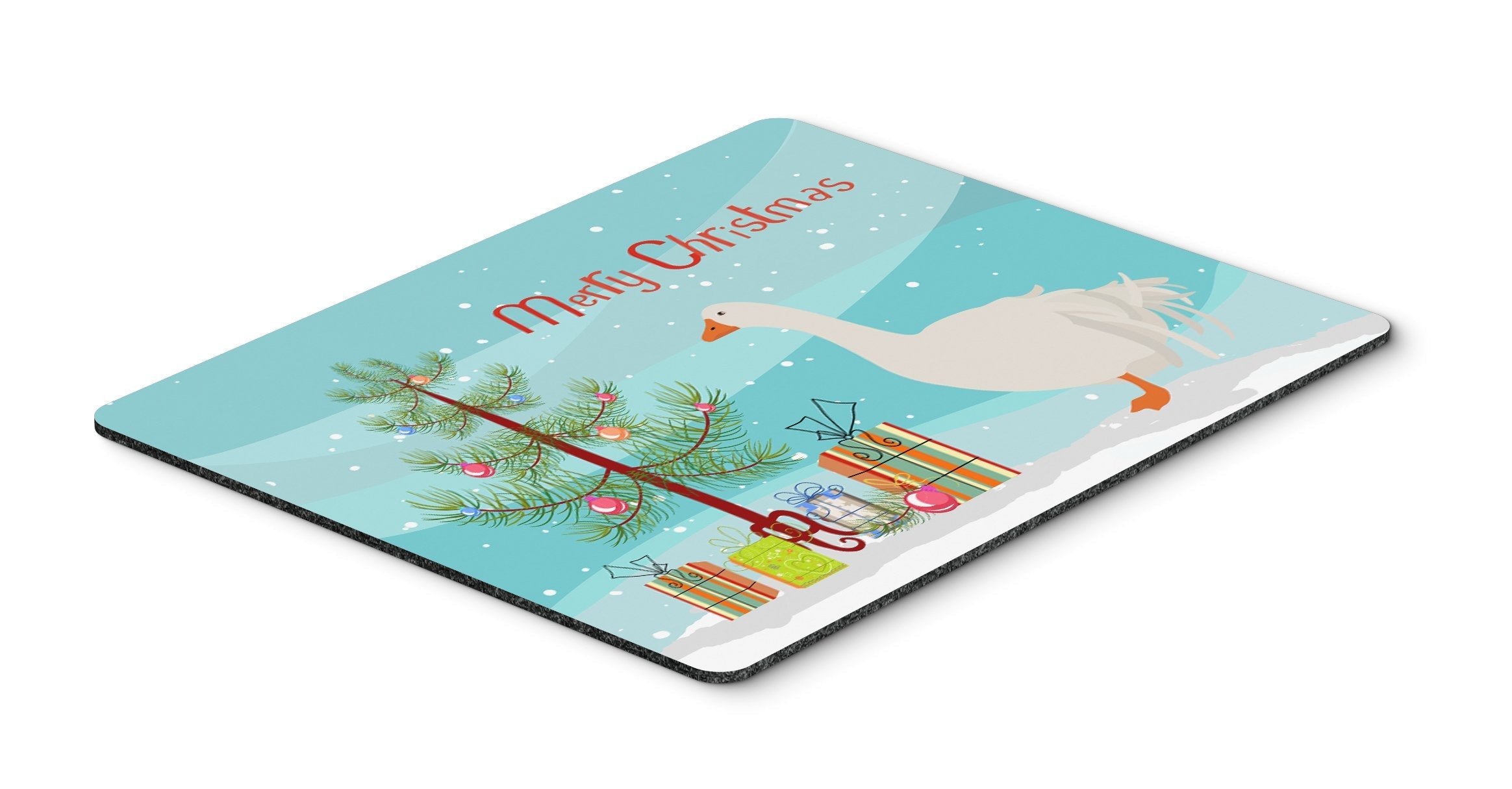 Sebastopol Goose Christmas Mouse Pad, Heat Resistant Trivet Hot Pad , Non Slip Rubber Desk Mat, Kitchen Counter Protector, Home Office Decor Gift