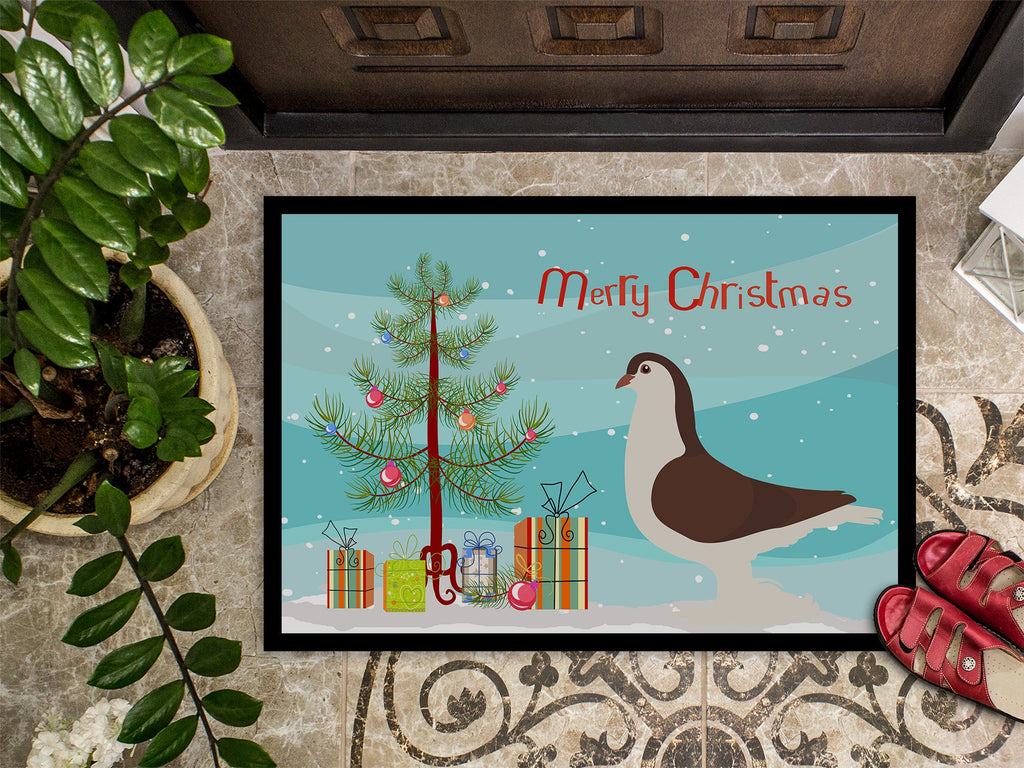 Large Pigeon Christmas Doormat Indoor Outdoor 18H X 27W Front Door Mat Rugs for Entryway, Non Slip Washable