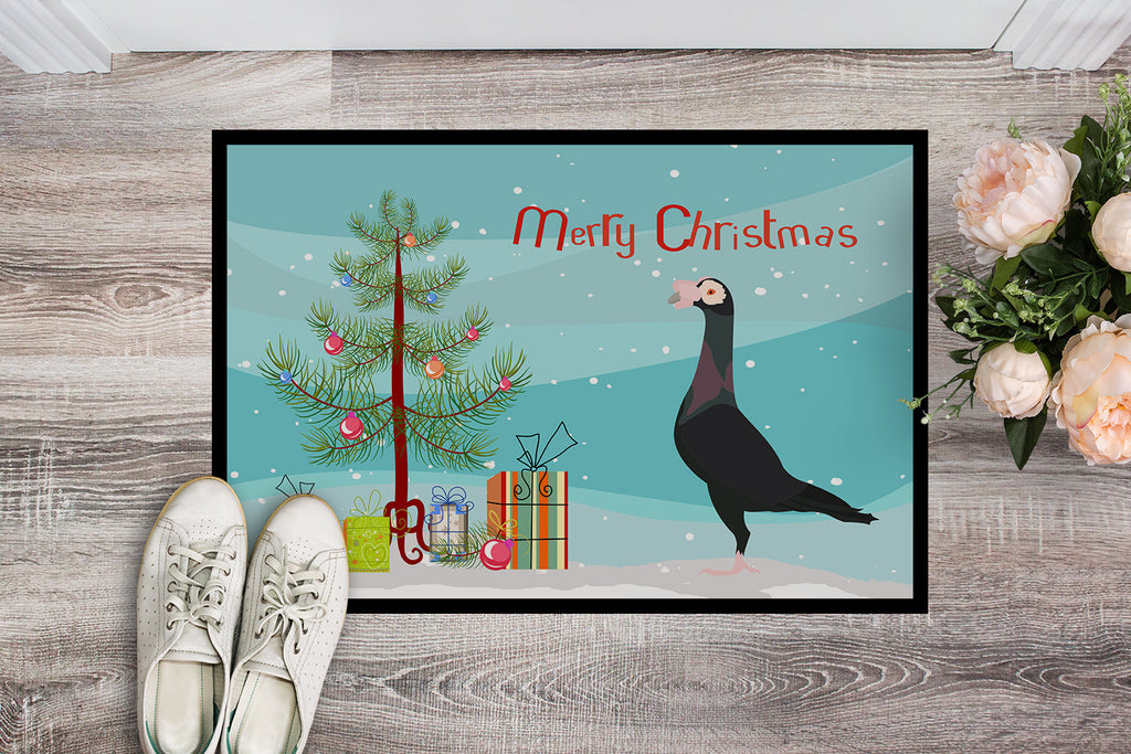 English Carrier Pigeon Christmas Doormat Indoor Outdoor 18H X 27W Front Door Mat Rugs for Entryway, Non Slip Washable