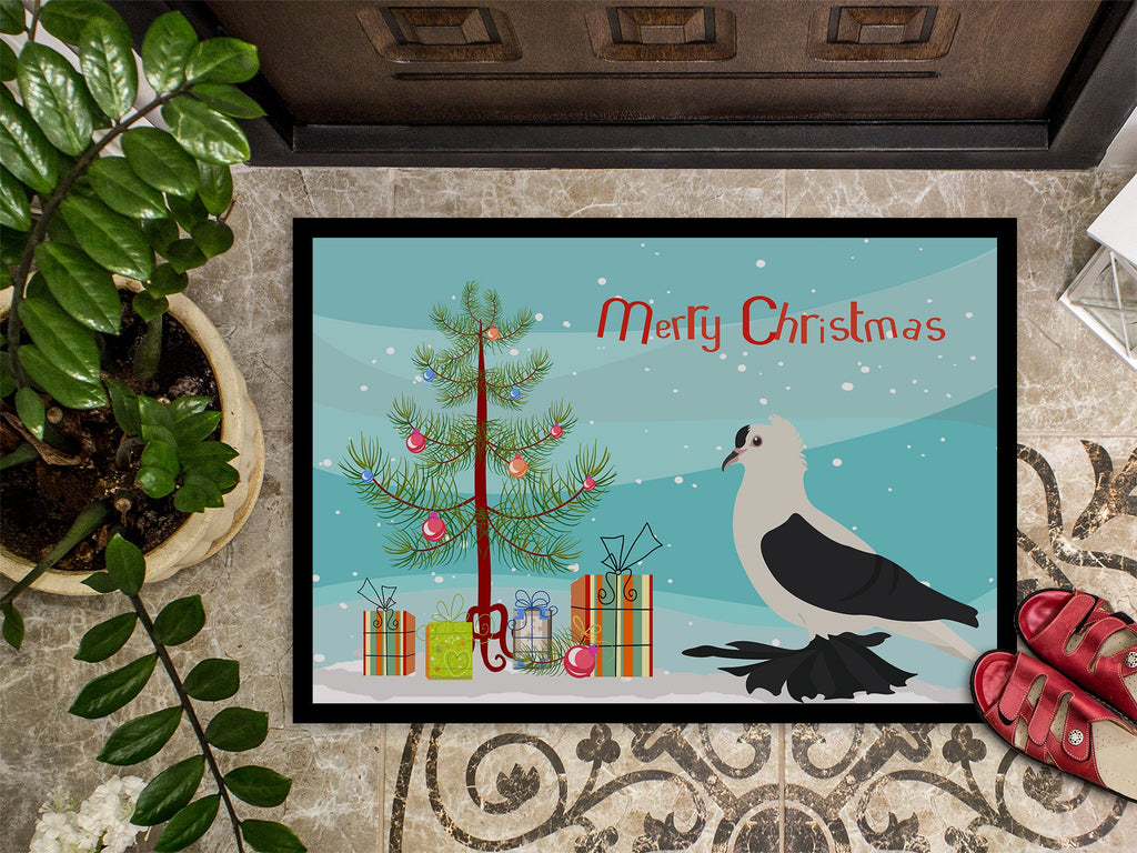 Saxon Fairy Swallow Pigeon Christmas Doormat Indoor Outdoor 24H X 36W Front Door Mat Rugs for Entryway, Non Slip Washable Low Pile,