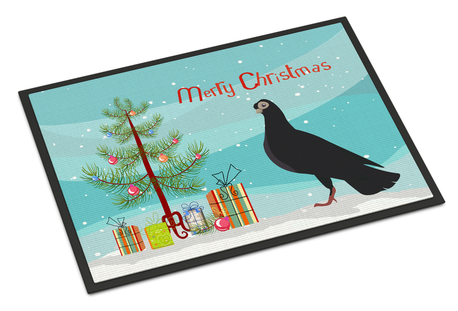 Budapest Highflyer Pigeon Christmas Doormat Indoor Outdoor 18H X 27W Front Door Mat Rugs for Entryway, Non Slip Washable