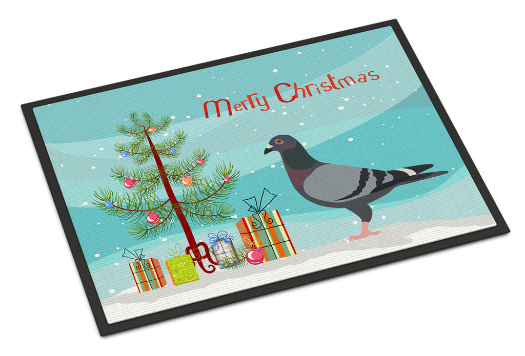 Racing Pigeon Christmas Doormat Indoor Outdoor 18H X 27W Front Door Mat Rugs for Entryway, Non Slip Washable
