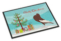 English Pouter Pigeon Christmas Doormat Indoor Outdoor 18H X 27W Front Door Mat Rugs for Entryway, Non Slip Washable