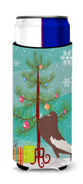 English Pouter Pigeon Christmas Slim Can Hugger , Insulated Foam Hugger for 12 oz Slim Cans, Beer Bottles & Water Bottles, Printed in USA