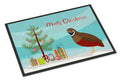 Chinese Painted or King Quail Christmas Doormat Indoor Outdoor 24H X 36W Front Door Mat Rugs for Entryway, Non Slip Washable Low Pile,