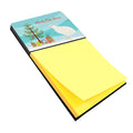 Texas Quail Christmas Watercolor Sticky Note Holder Refillable Dispenser Desk Accessory 3x3 Pad Gift