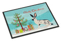 English Spot Rabbit Christmas Doormat Indoor Outdoor 18H X 27W Front Door Mat Rugs for Entryway, Non Slip Washable