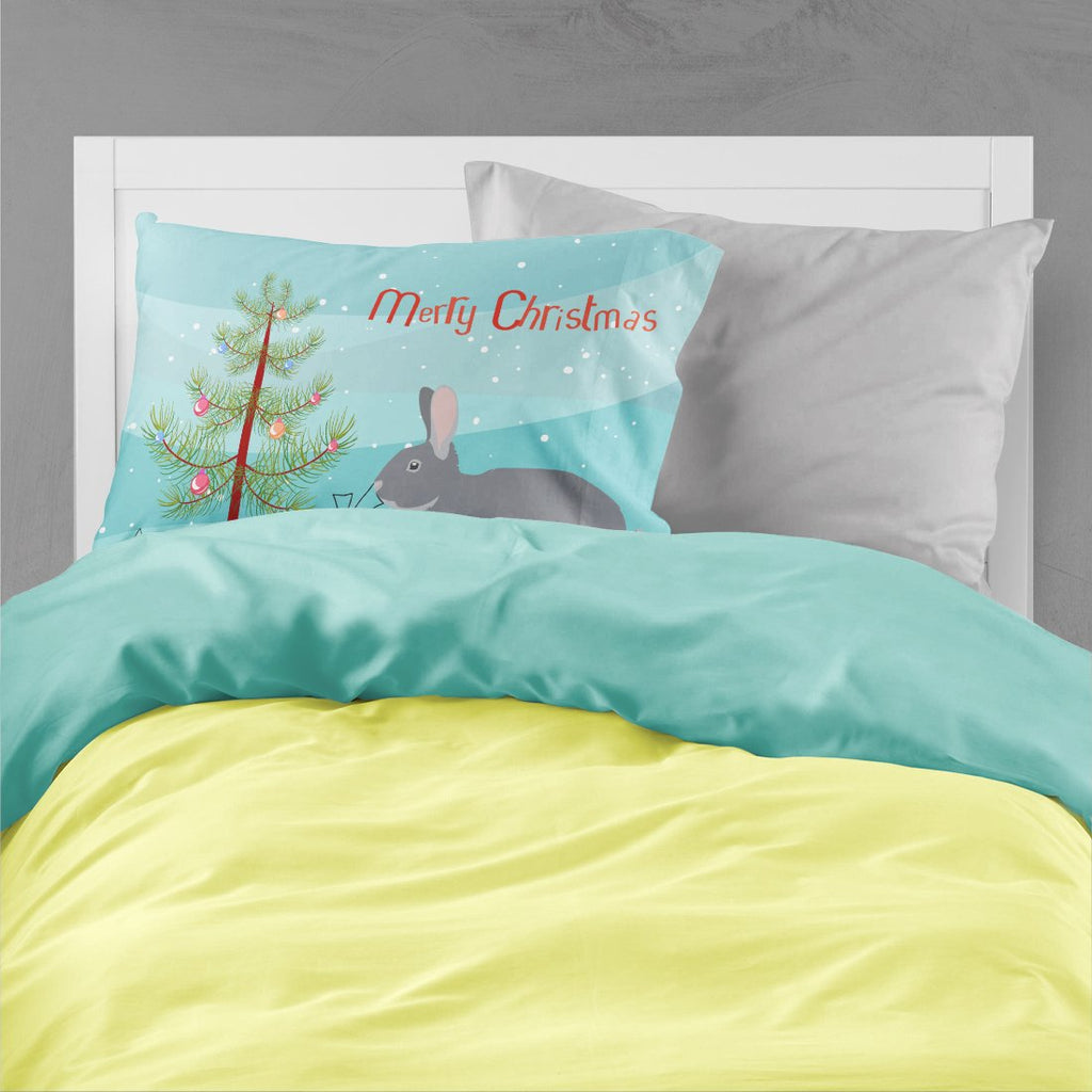 Giant Chinchilla Rabbit Christmas Standard Pillowcase Lightweight Super Soft Easy Care Decorative Artwork Pillowcase, Standard