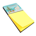 White Holland Turkey Christmas Watercolor Sticky Note Holder Refillable Dispenser Desk Accessory 3x3 Pad Gift