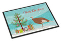 Jersey Buff Turkey Hen Christmas Doormat Indoor Outdoor 18H X 27W Front Door Mat Rugs for Entryway, Non Slip Washable