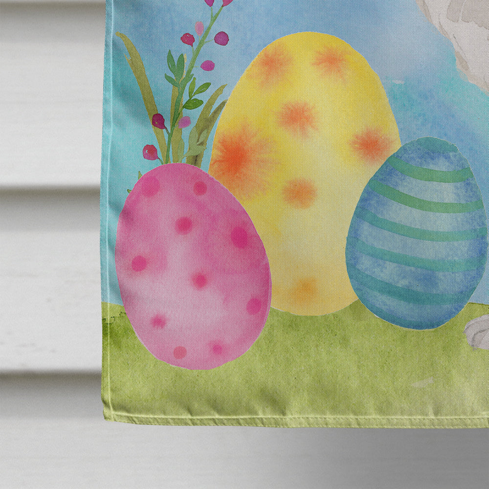 Border Collie Easter House Flag 28x40 Porch Sleeve Pole Decorative Outside Yard Banner Artwork Wall Hanging, Polyester