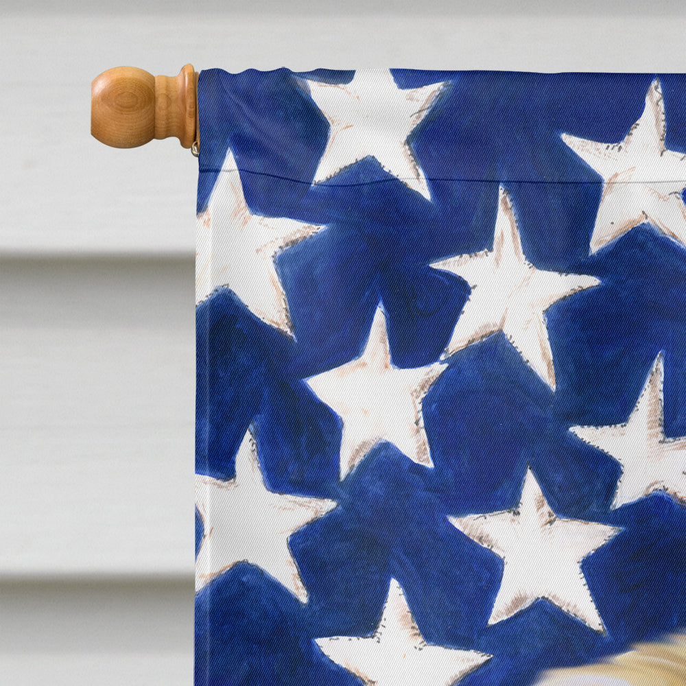 Pekingese Patriotic House Flag 28x40 Porch Sleeve Pole Decorative Outside Yard Banner Artwork Wall Hanging, Polyester