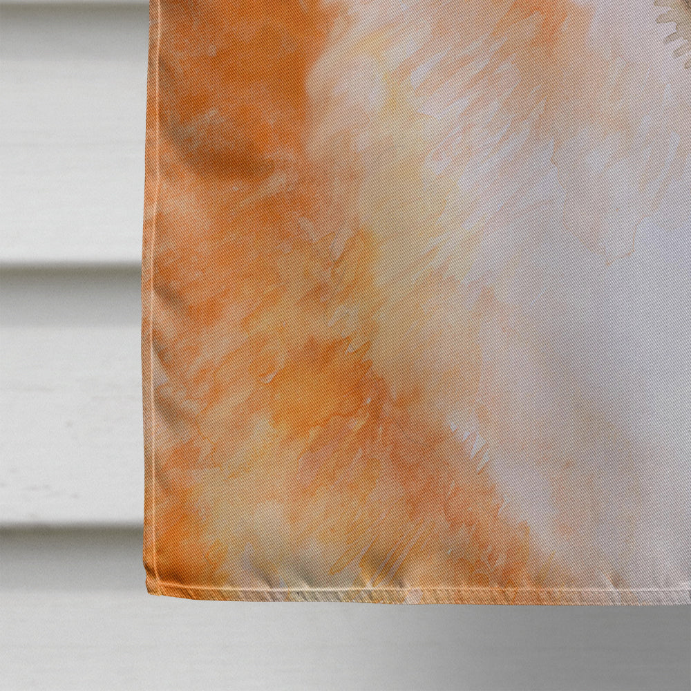 Pomeranian #2 St Patrick's House Flag 28x40 Porch Sleeve Pole Decorative Outside Yard Banner Artwork Wall Hanging, Polyester