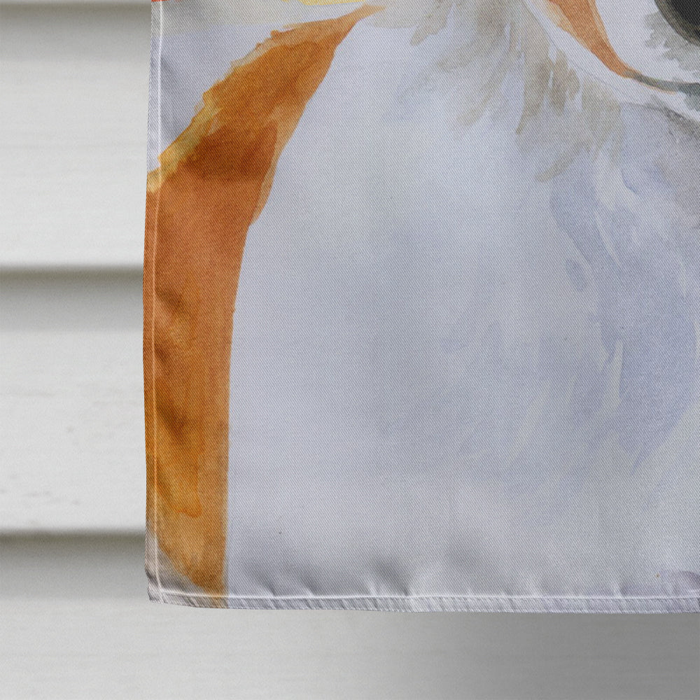 Jack Russell Terrier Fall House Flag 28x40 Porch Sleeve Pole Decorative Outside Yard Banner Artwork Wall Hanging, Polyester