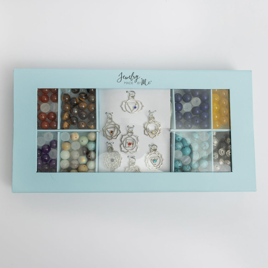 Chakra Stones and Charms DIY Bracelet Gift Set
