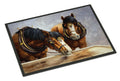 Horses Taking a Drink of Water Doormat Indoor Outdoor 24H X 36W Front Door Mat Rugs for Entryway, Non Slip Washable Low Pile,