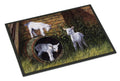Goats by Daphne Baxter Doormat Indoor Outdoor 24H X 36W Front Door Mat Rugs for Entryway, Non Slip Washable Low Pile,
