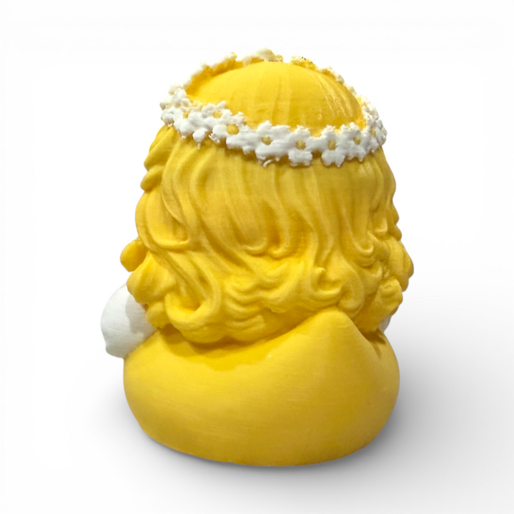 Bride Duck 3D Printed White PLA Based Duck for Wedding Adventures - 3D Printed