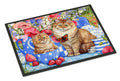 Blue Cats Doormat Indoor Outdoor 18H X 27W Front Door Mat Rugs for Entryway, Non Slip Washable
