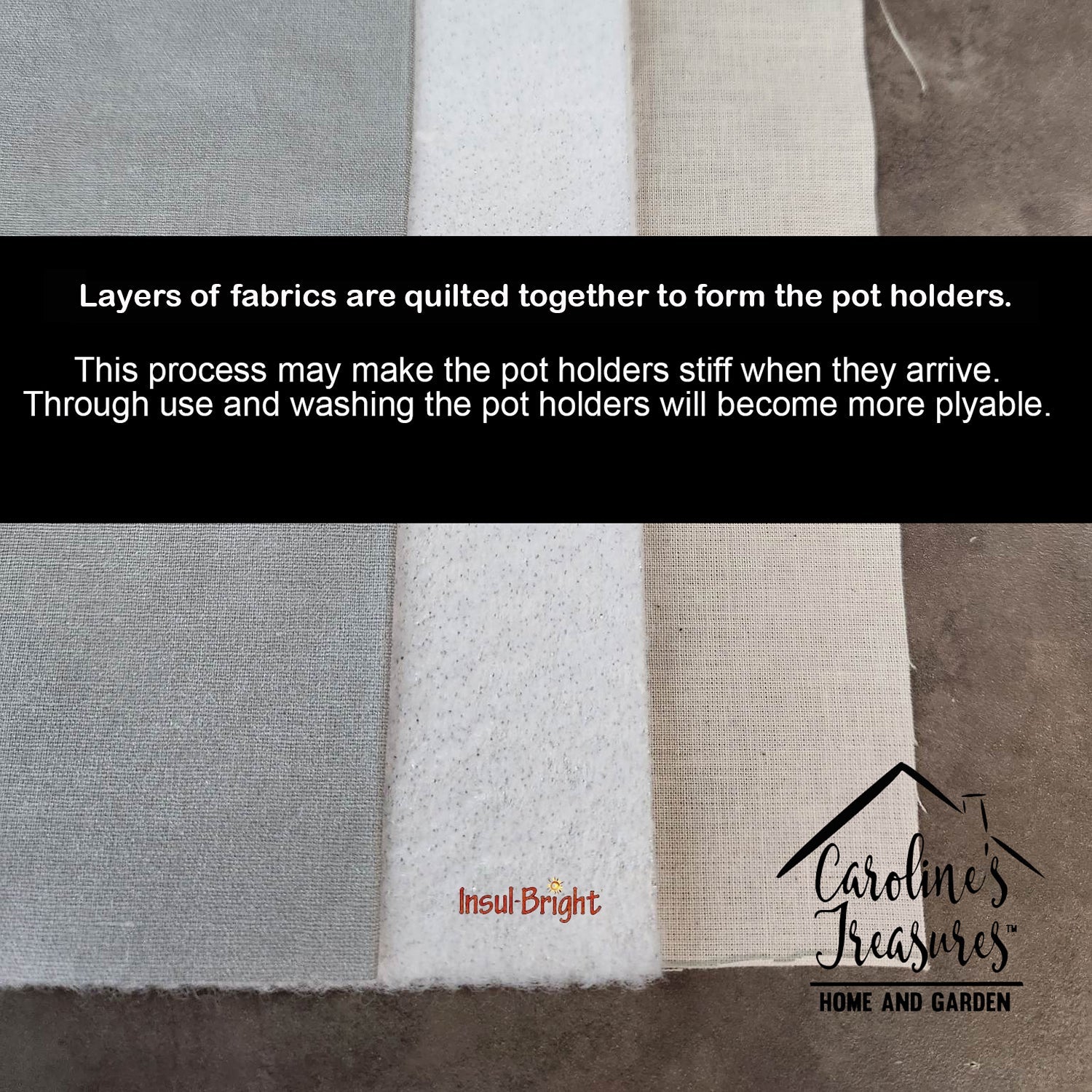 Letter B Initial Monogram - Zebra Red Pot Holder Set of 2 Heat Resistant Quilted Hot Pads 7.5 x 7.5 Inch, Insulated Kitchen Trivets for Cooking & Baking