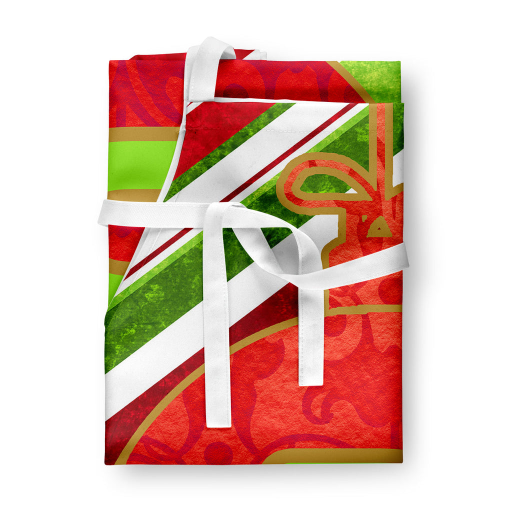 Christmas Oranment Holiday Initial Letter B  Apron Cooking Kitchen Server Baking Crafts Gardening for Adult Women Men, Unisex, Large, Multicolor