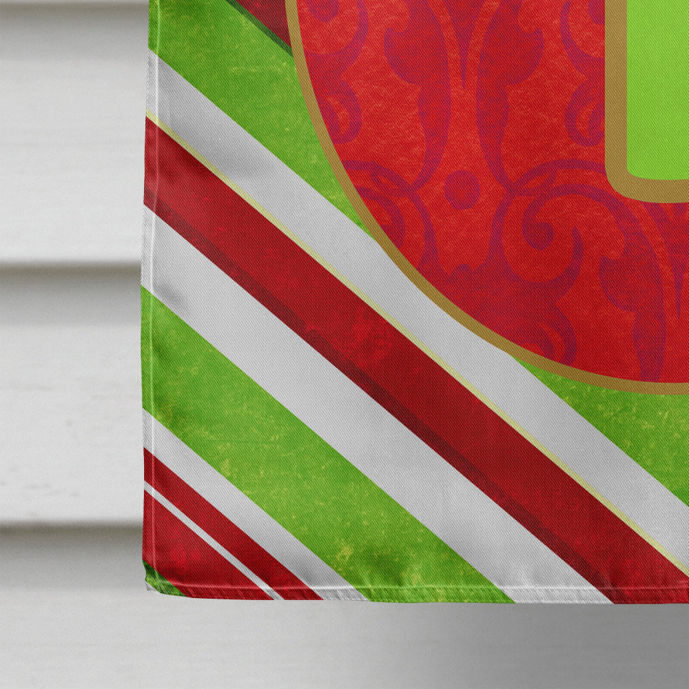 Christmas Oranment Holiday Initial Letter I House Flag 28x40 Porch Sleeve Pole Decorative Outside Yard Banner Artwork Wall Hanging, Polyester
