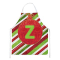 Christmas Oranment Holiday Initial Letter Z Apron Cooking Kitchen Server Baking Crafts Gardening for Adult Women Men, Unisex, Large, Multicolor