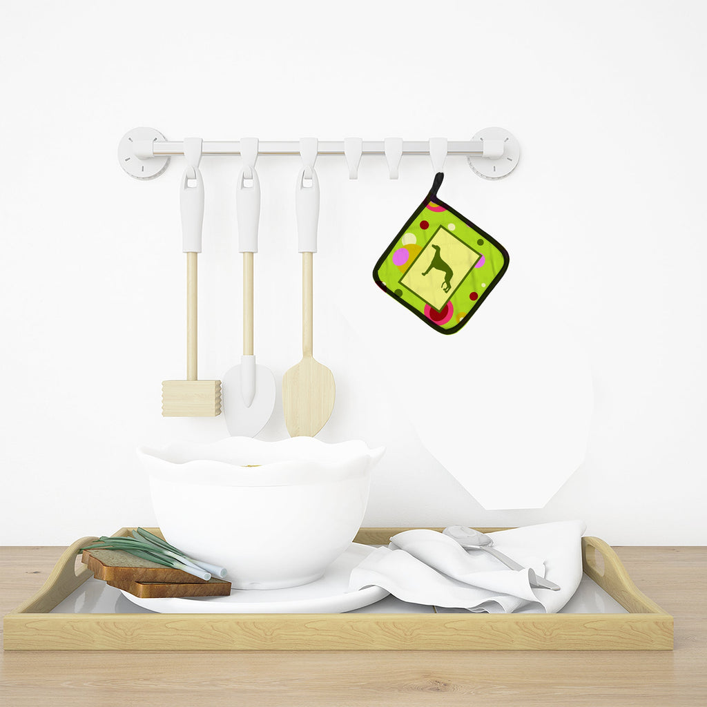 Pot Holder Set of 2 Heat Resistant Quilted Hot Pads 7.5 x 7.5 Inch, Insulated Kitchen Trivets for Cooking & Baking