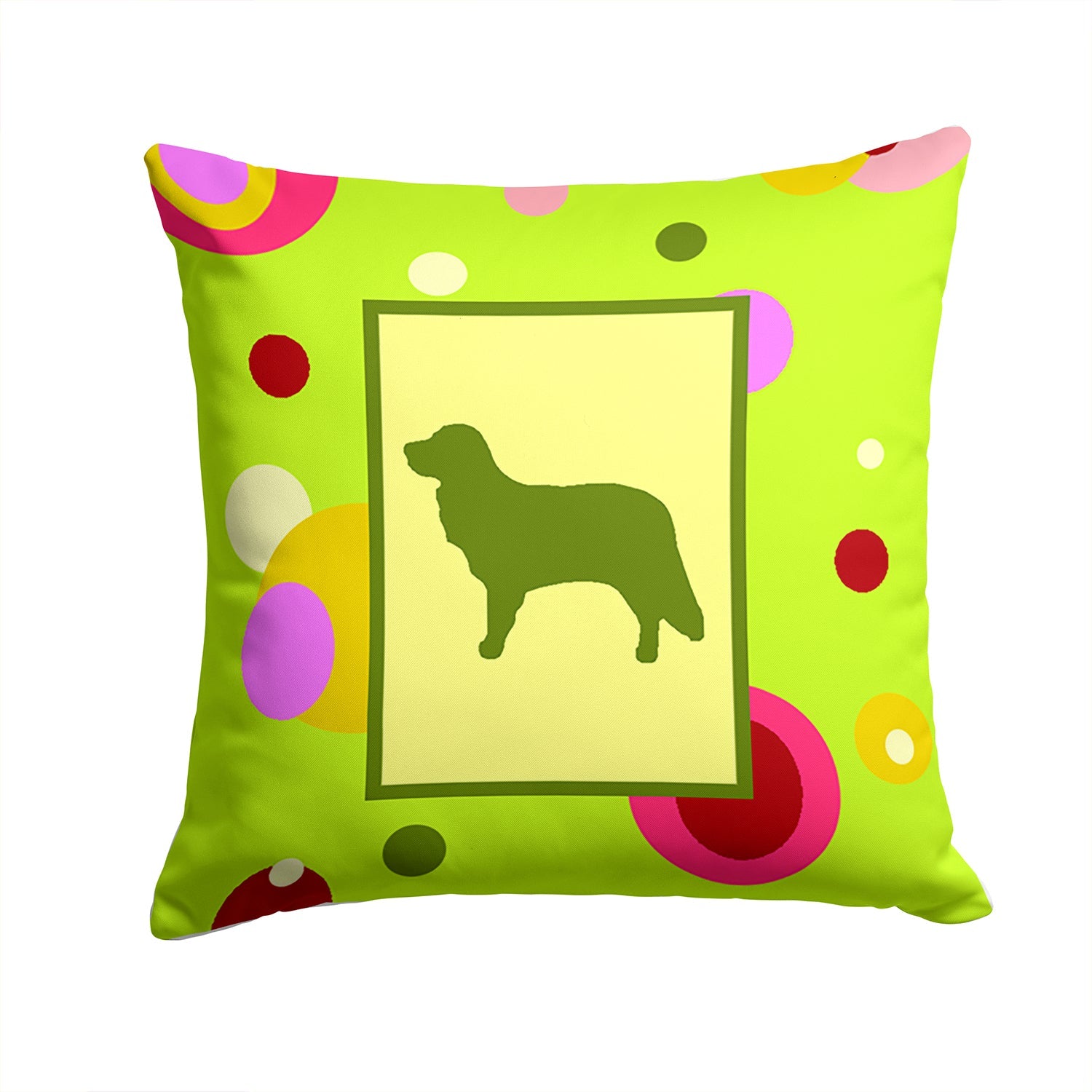 Nova Scotia Duck Toller Decorative Throw Pillow 14x14 Indoor Outdoor Accent Cushion, Fabric Cover with Insert for Sofa, Bed, Porch & Living Room