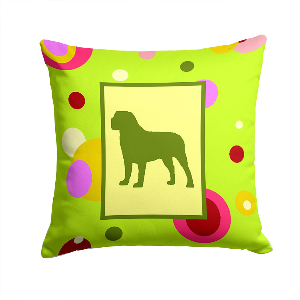 Mastiff Decorative Throw Pillow 14x14 Indoor Outdoor Accent Cushion, Fabric Cover with Insert for Sofa, Bed, Porch & Living Room