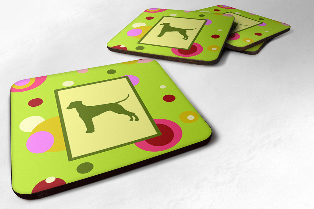 Dalmatian Foam Coasters Set of 4 Cup Coasters for Indoor Outdoor, Tabletop Protection, Anti Slip, Mouse pad Material