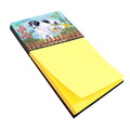 Borzoi Spring Watercolor Sticky Note Holder Refillable Dispenser Desk Accessory 3x3 Pad Gift