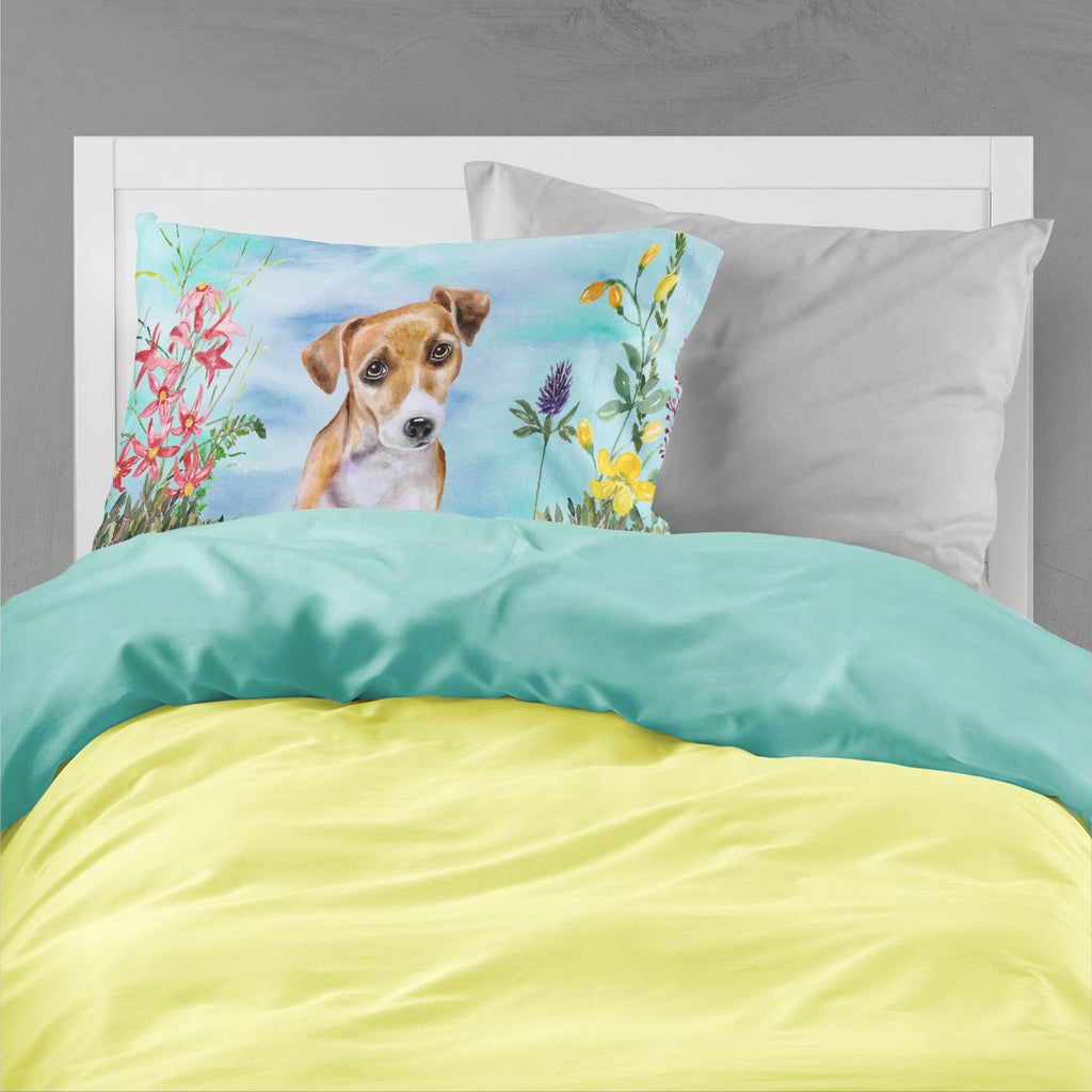 Jack Russell Terrier #2 Spring Standard Pillowcase Lightweight Super Soft Easy Care Decorative Artwork Pillowcase, Standard