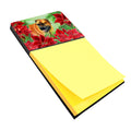 Boerboel Mastiff Poinsettas Watercolor Sticky Note Holder Refillable Dispenser Desk Accessory 3x3 Pad Gift