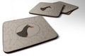Doberman Pinscher In the Kitchen Foam Coasters Set of 4 Cup Coasters for Indoor Outdoor, Tabletop Protection, Anti Slip, Mouse pad Material