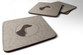 German Shorthaired Pointer In the Kitchen Foam Coasters Set of 4 Cup Coasters for Indoor Outdoor, Tabletop Protection, Anti Slip, Mouse pad Material