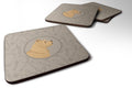 Norwich Terrier In the Kitchen Foam Coasters Set of 4 Cup Coasters for Indoor Outdoor, Tabletop Protection, Anti Slip, Mouse pad Material