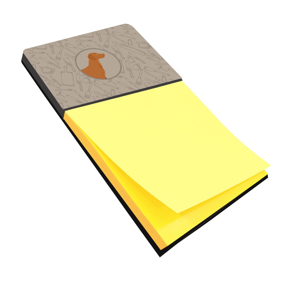 Vizsla In the Kitchen Watercolor Sticky Note Holder Refillable Dispenser Desk Accessory 3x3 Pad Gift