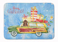 Merry Christmas Newfoundland Memory Foam Kitchen Mat Machine Washable Anti-Fatigue Cushion Comfort Bath or Kitchen Rug