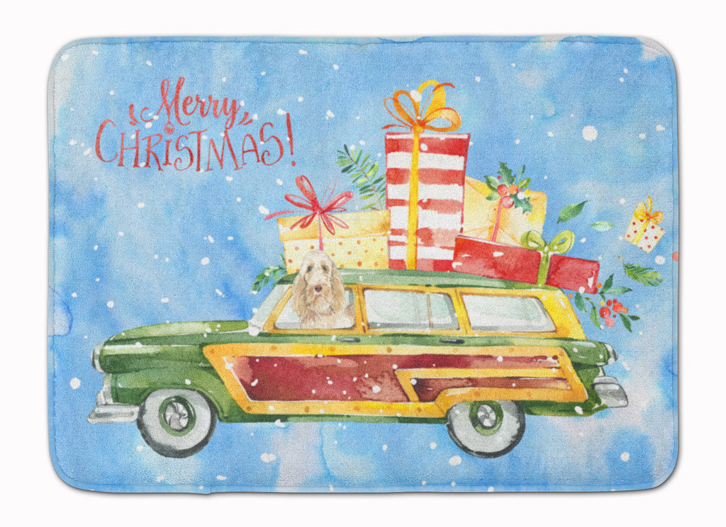 Merry Christmas Spinone Italiano Memory Foam Kitchen Mat Machine Washable Anti-Fatigue Cushion Comfort Bath or Kitchen Rug