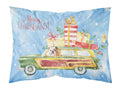 Merry Christmas English Bulldog Standard Pillowcase Lightweight Super Soft Easy Care Decorative Artwork Pillowcase, Standard