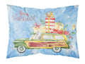 Merry Christmas White Poodle Standard Pillowcase Lightweight Super Soft Easy Care Decorative Artwork Pillowcase, Standard