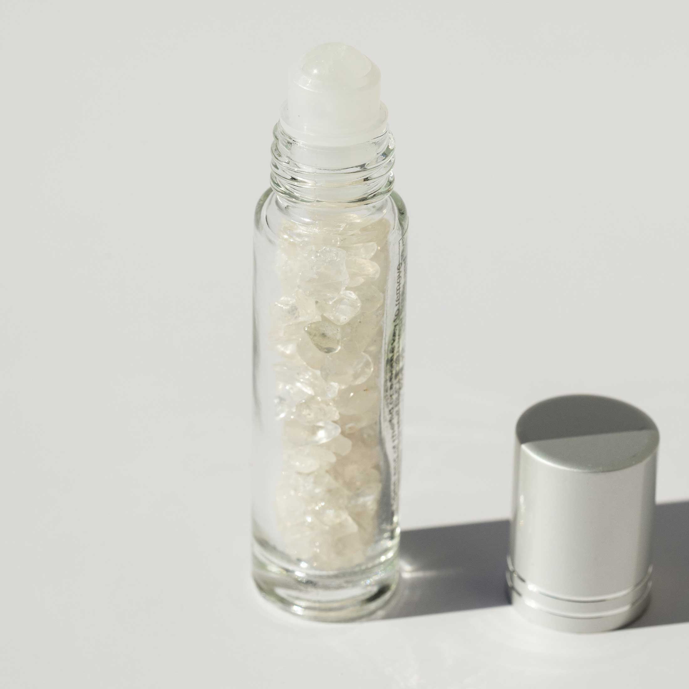 Clear Quartz Crystal Roller Ball Vial
