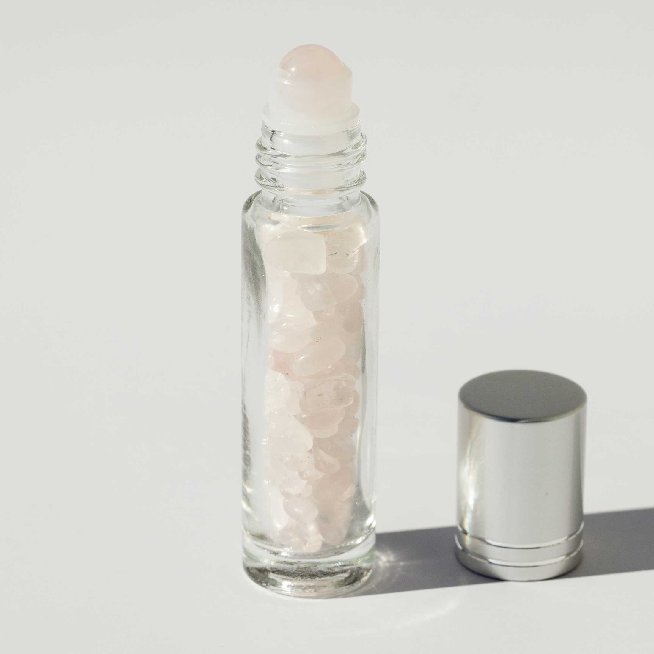 Rose Quartz Crystal Roller Ball Vial