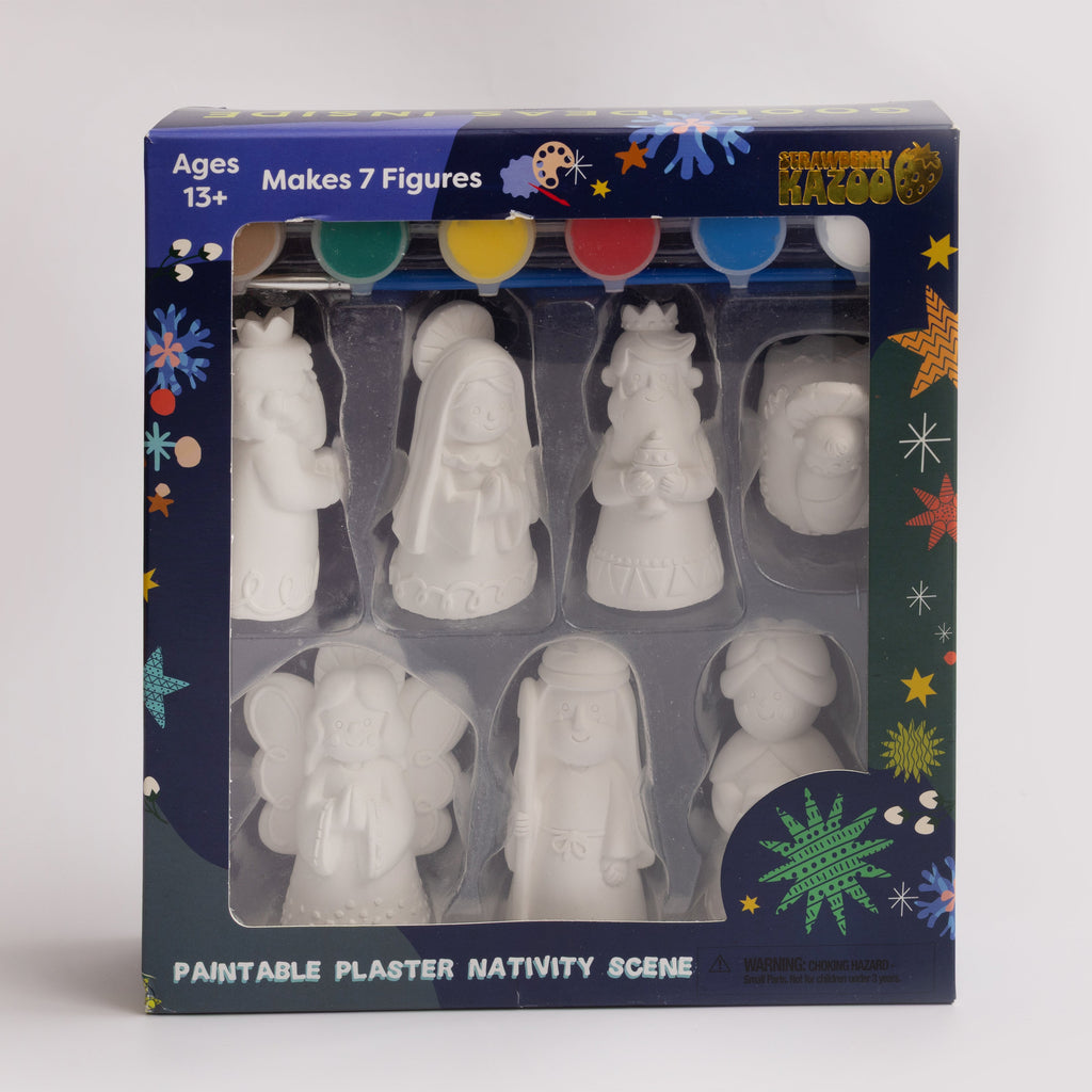 Strawberry Kazoo™ Paint-Your-Own Nativity Scene DIY Craft Kit